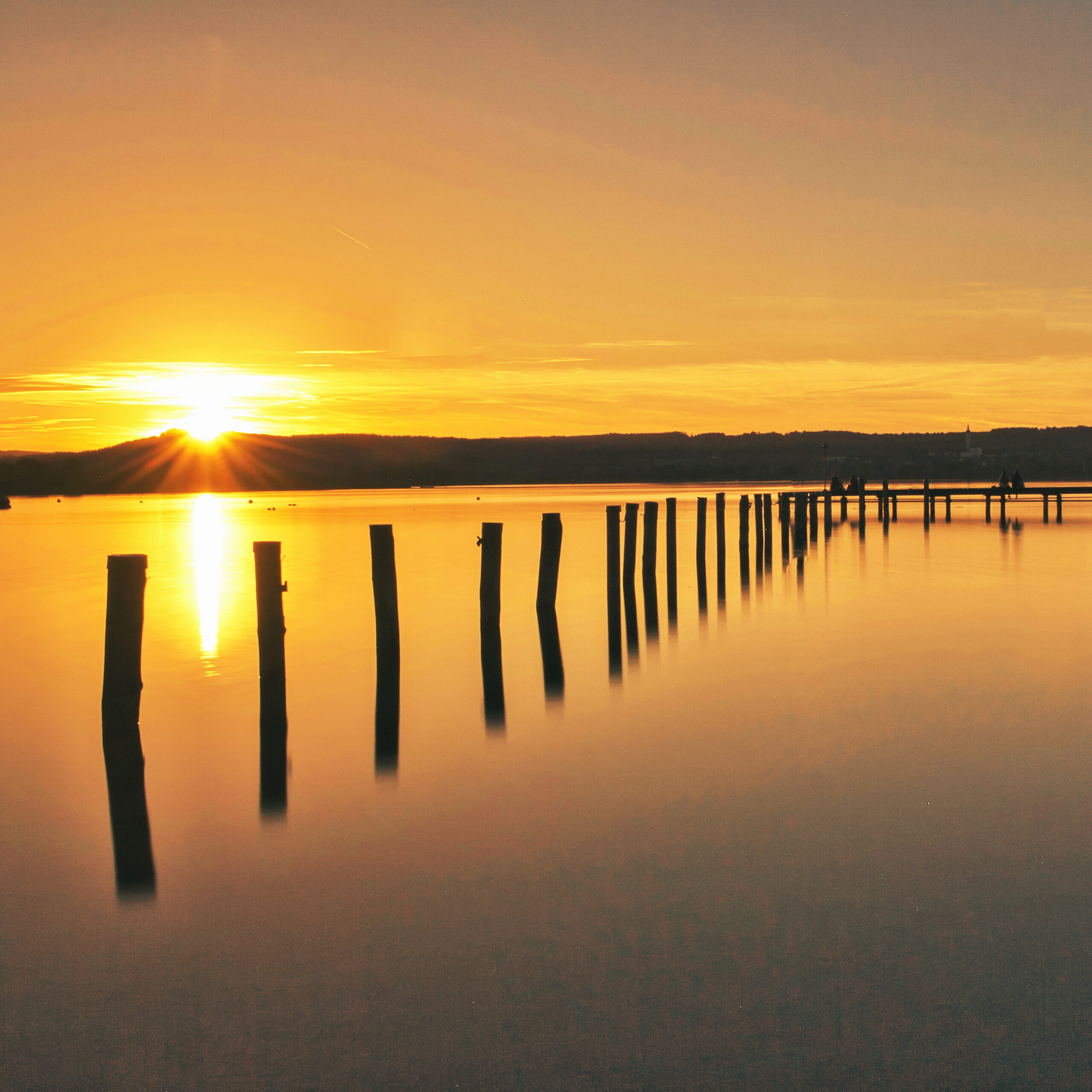 Sonnenuntergang am Ammersee