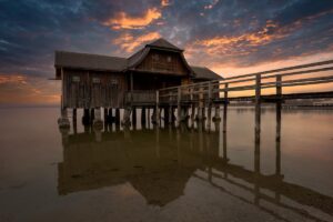 Langzeitbelichtung am Ammersee